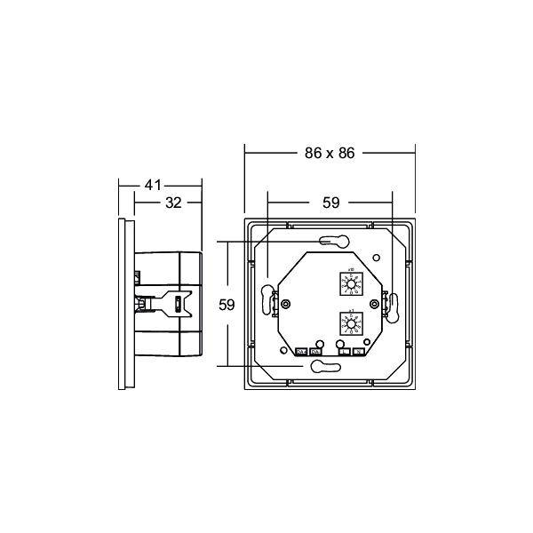 Brumberg 18252070 Nástěnné ovládání 41 mm 86 mm 86 mm-2