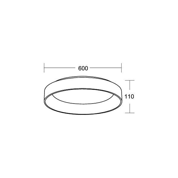 Brumberg 57428183 LED stropní svítidlo LED 42 W černá-3