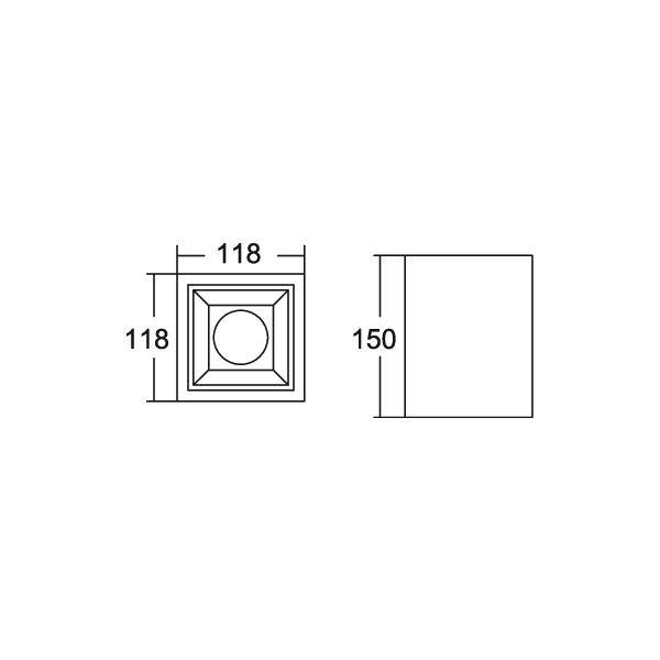 Brumberg 42642174DA LED osvětlení na stěnu/strop LED 10.5 W bílá-4