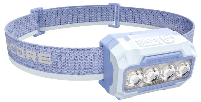 NiteCore HA23 UHE LED čelovka, na baterii, napájeno akumulátorem, 600 lm, 125 h, NC-HA23UHE-BL-0