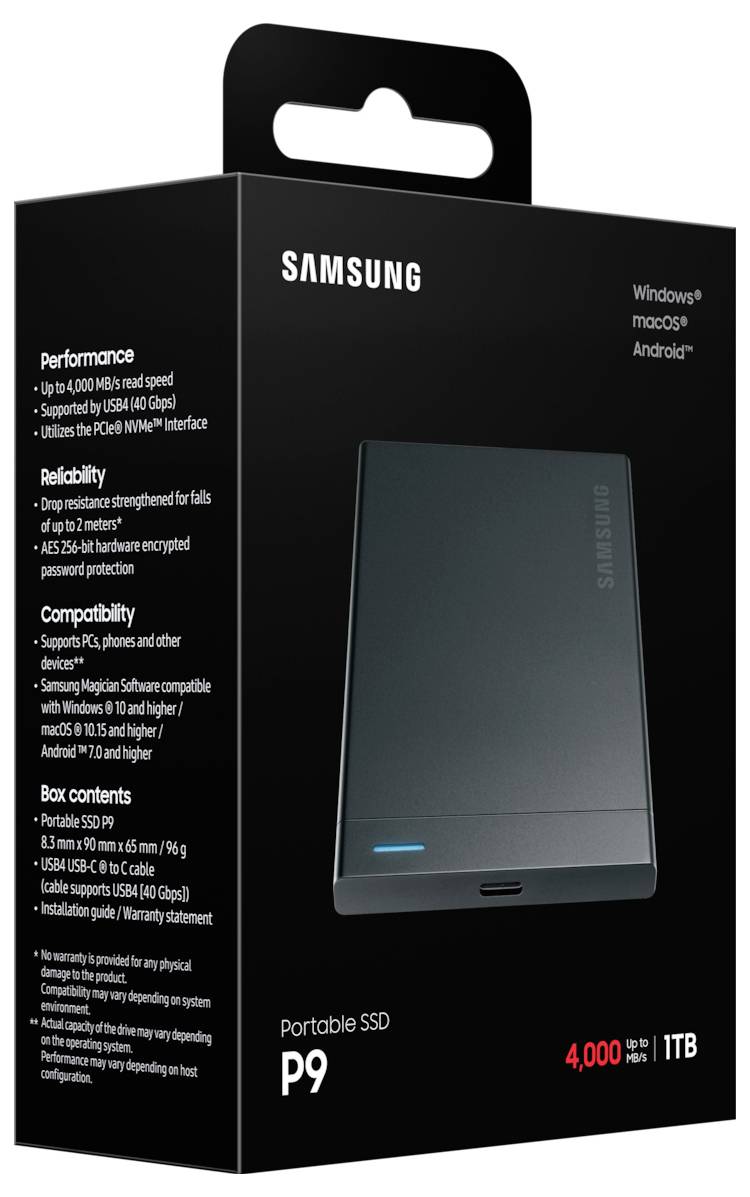 Samsung 1 TB, externí SSD disk, USB-C™ (USB 3.2 Gen 2), černá-7