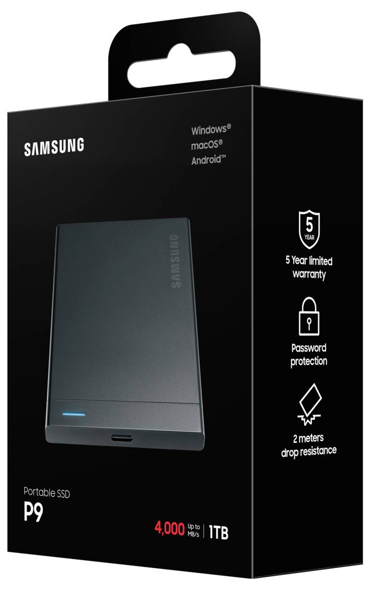Samsung 1 TB, externí SSD disk, USB-C™ (USB 3.2 Gen 2), černá-18