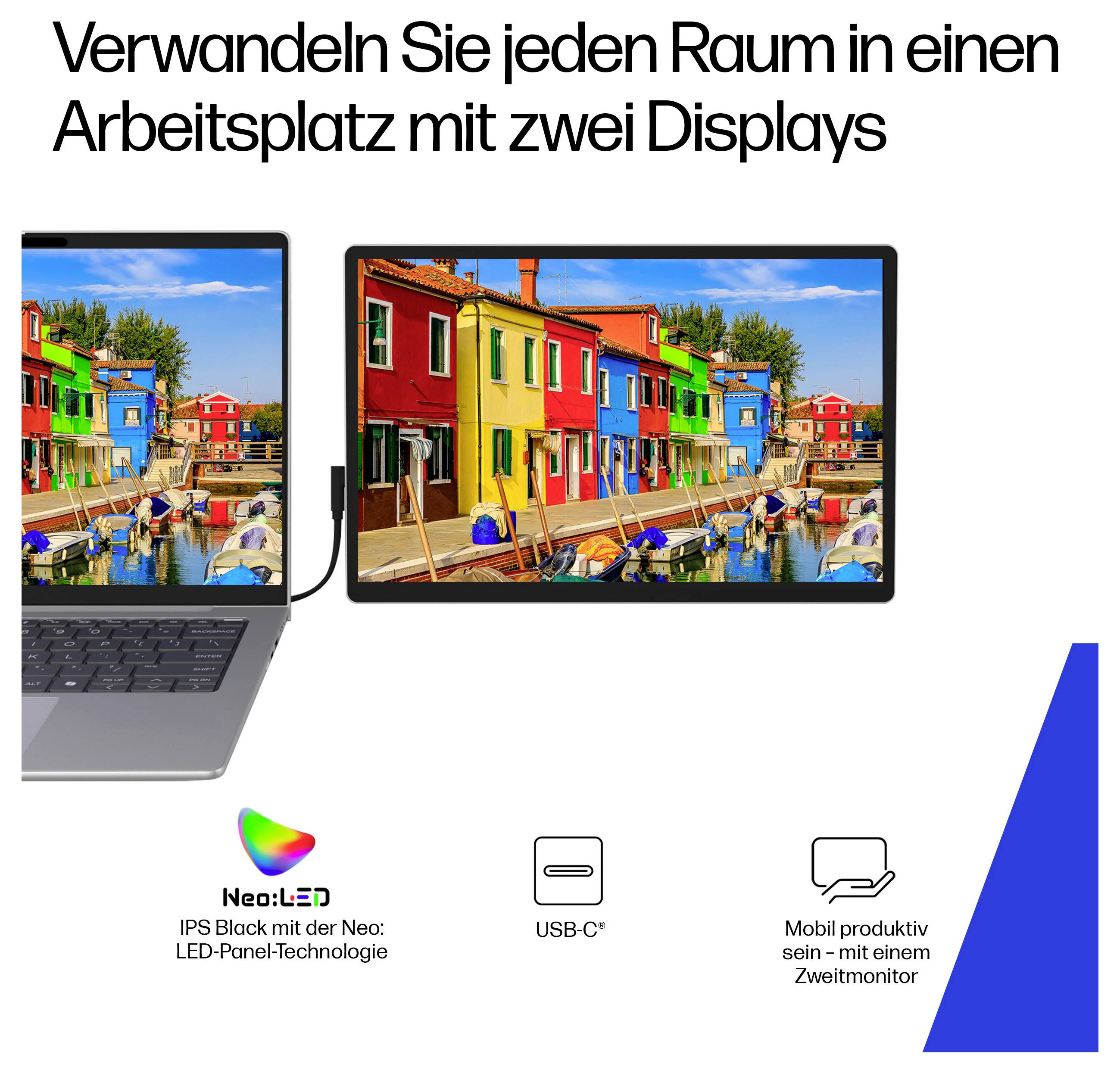 HP S5 Pro 514pn Přenosný monitor 35.6 cm (14 palec)2560 x 1600 Pixel, 16:10, 7 ms, IPS LCD-5