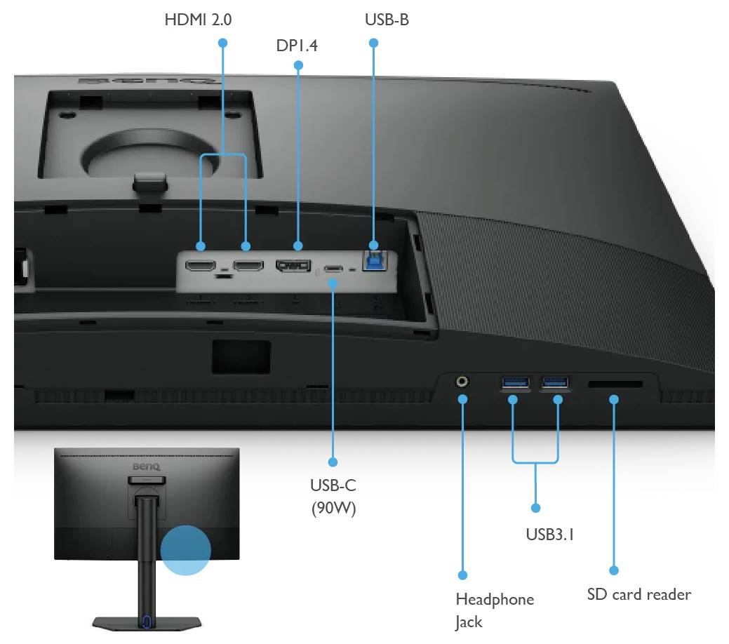 BenQ SW272QN LED monitor 68.6 cm (27 palec)2560 x 1440 Pixel, 16:9, 5 ms, IPS LED-5