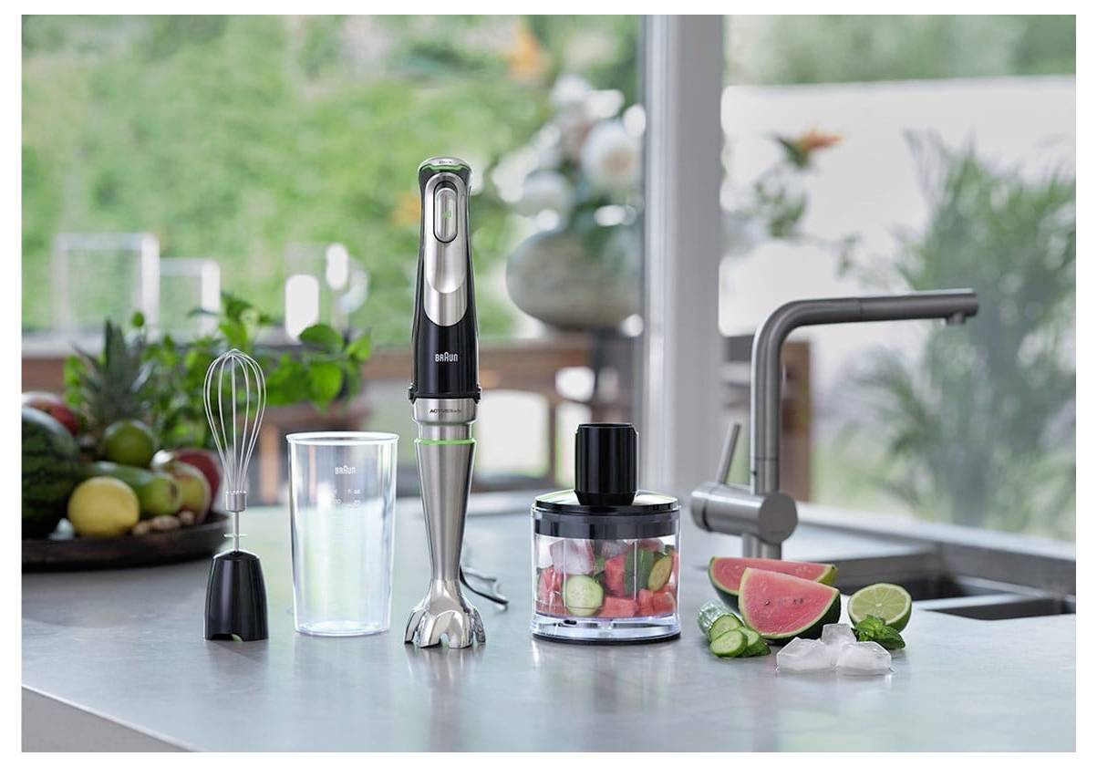 Braun MultiQuick 9 9MQ9135XI tyčový mixér 1200 W kabelové připojení, s odměrkou, mixér na polévky, multifunkční, bez BPA-5