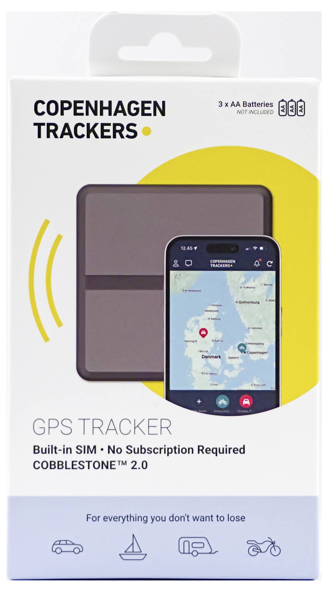 Cobblestone Cobblestone 2.0 GPS tracker multifunkční lokátor, lokalizace vozidel 1 ks-2