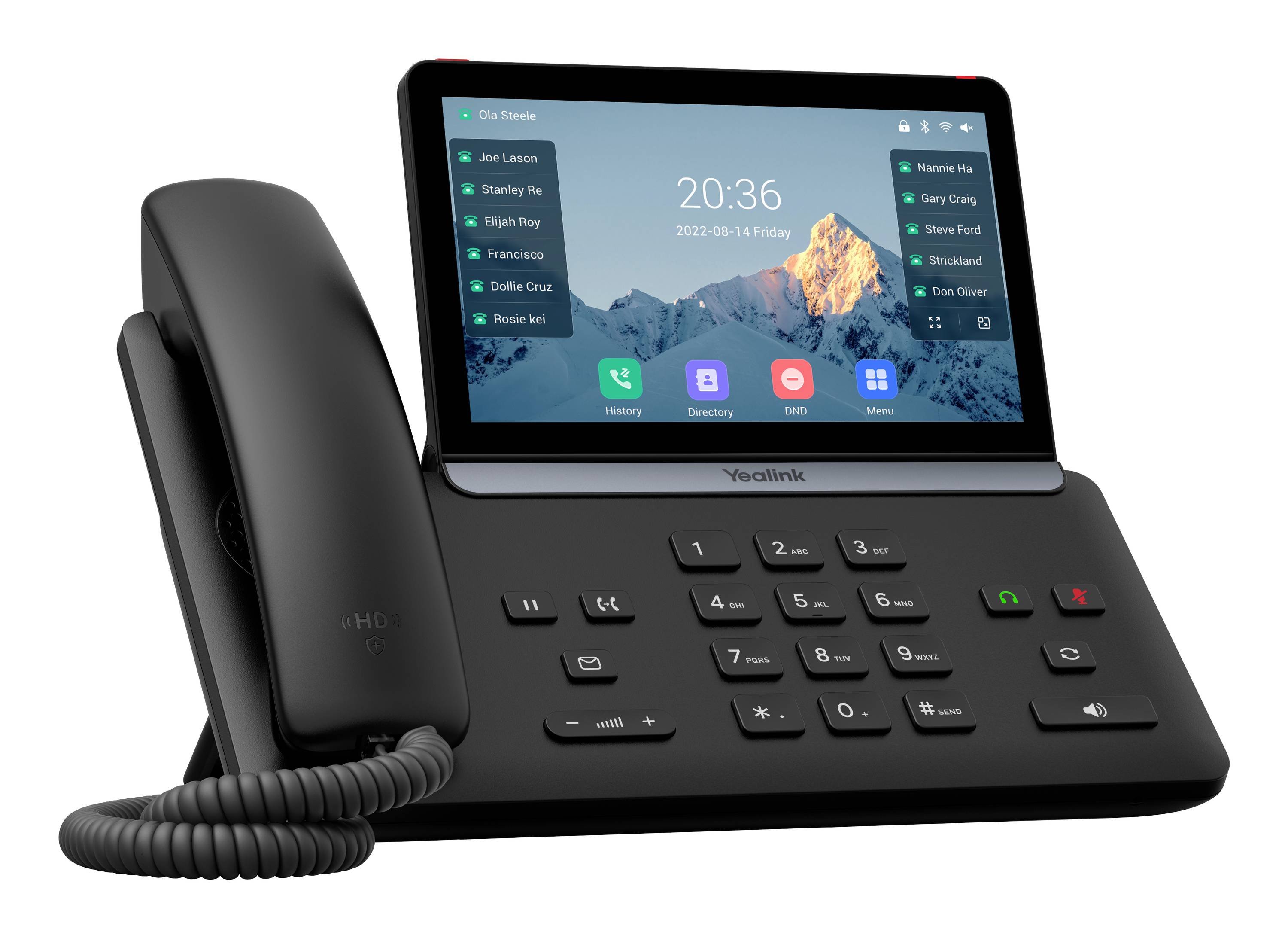 Yealink SIP-T87W systémový telefon, VoIP černá-1