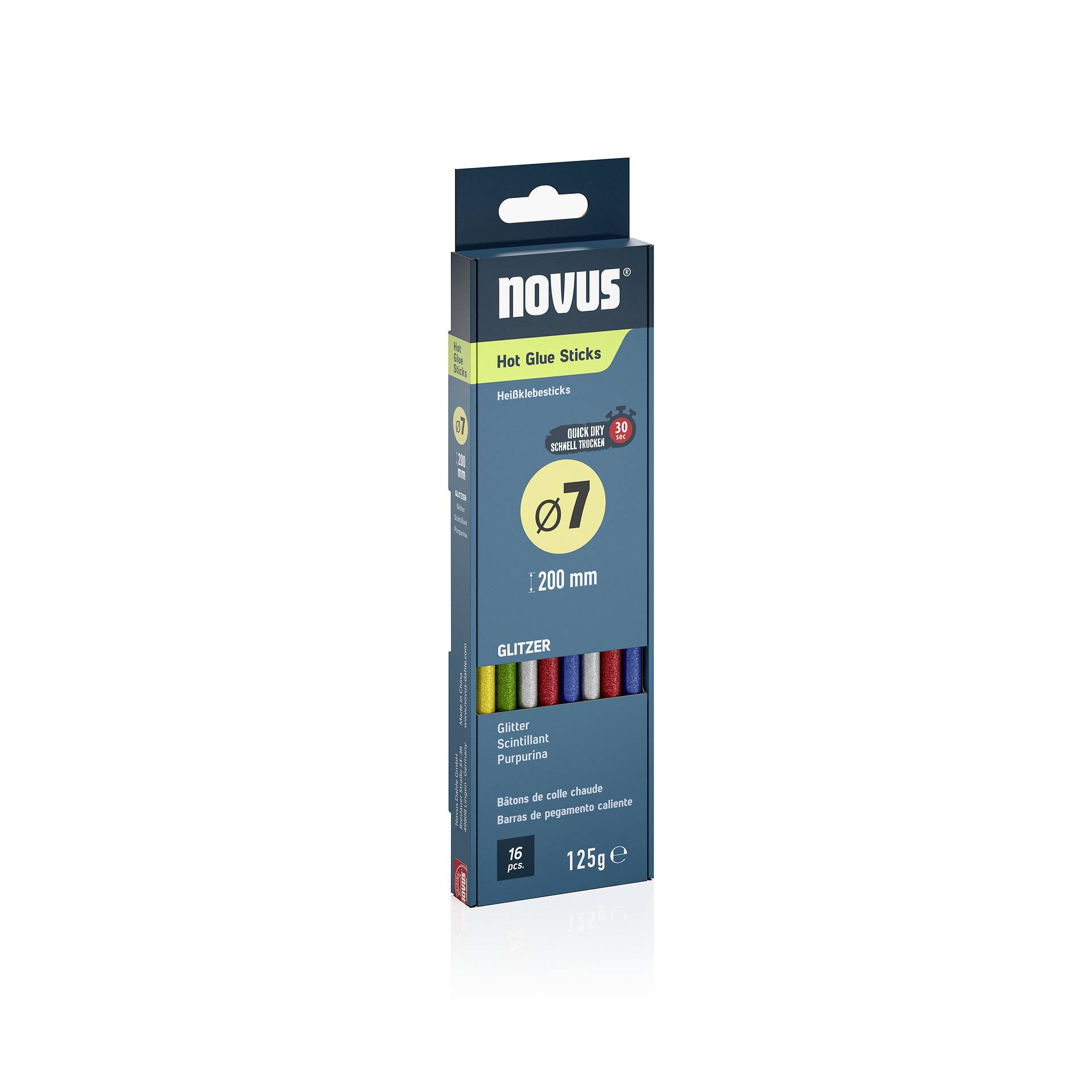 Novus Tools lepicí tyčinky 7 mm 200 mm barevná 16 ks