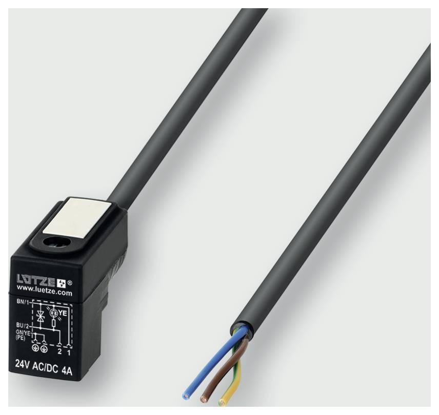 Ventilová zástrčka LS-C-9659 10m PVC 24V LS-C-9659 10m PVC 24V 709659 Lütze Množství: 1 ks