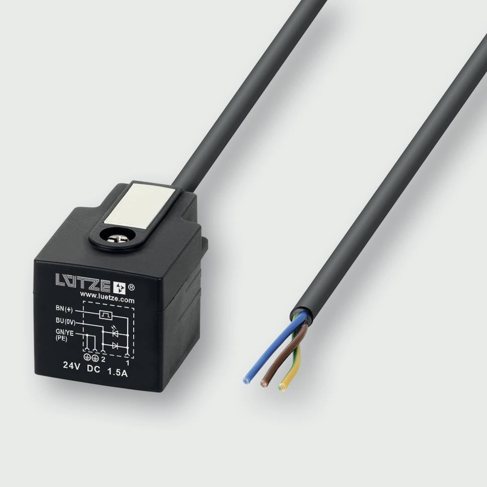 Ventilová zástrčka se speciální funkcí LER-a-9719 5,0m PUR DC 24V LER-A-9719 5,0m PUR DC 24V 709719.0500 Lütze Množství: 1 ks