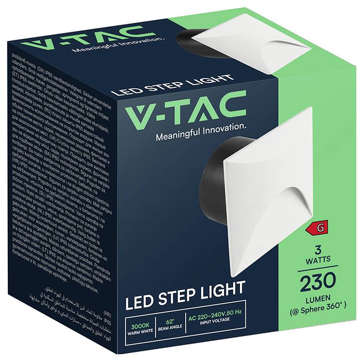 V-TAC VT-44002SQ 24231 LED svítidlo SMD LED G (A - G) 3 W bílá-2