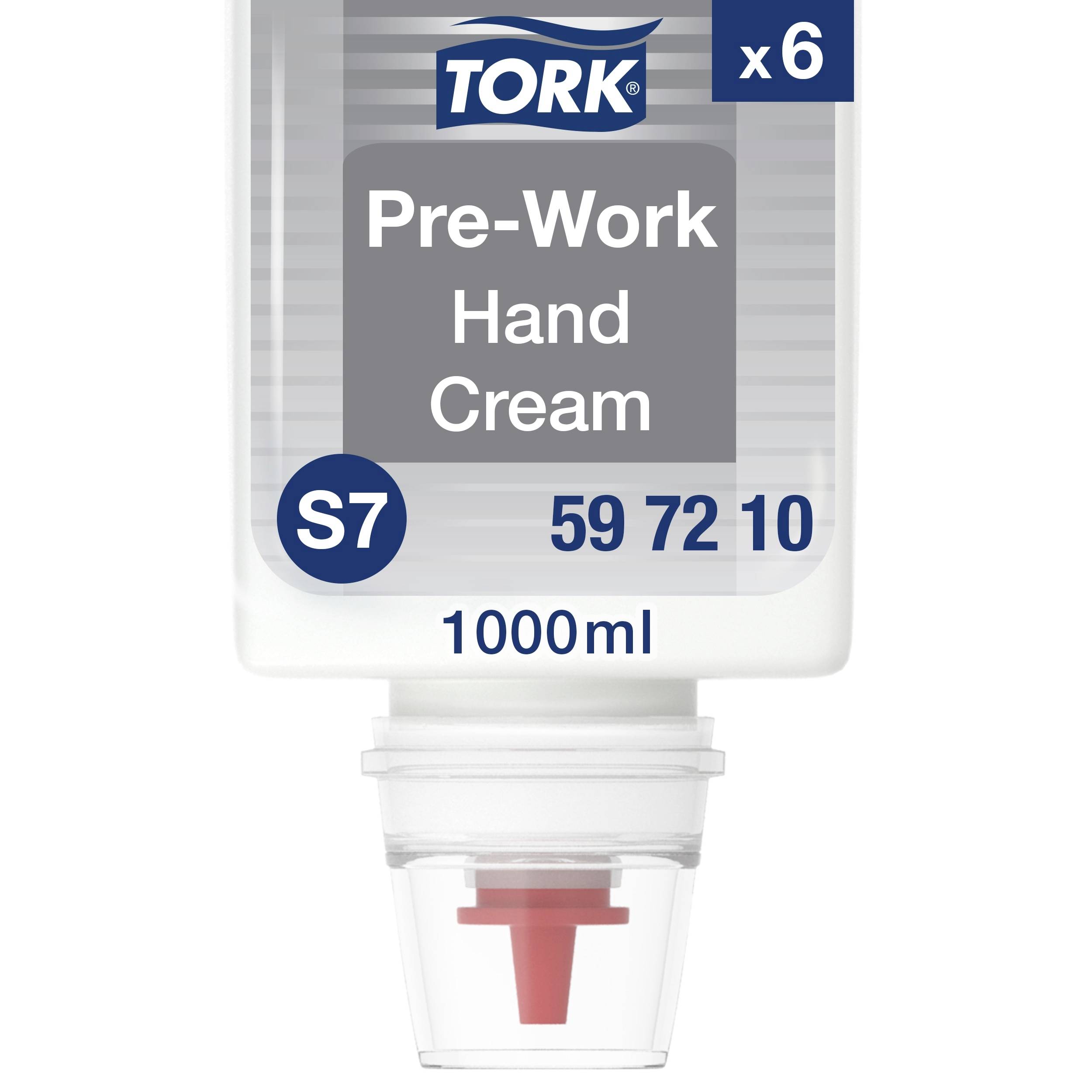 Tork Pre-Work Hand Cream dispenser, S7, 1000 ml, balení x6