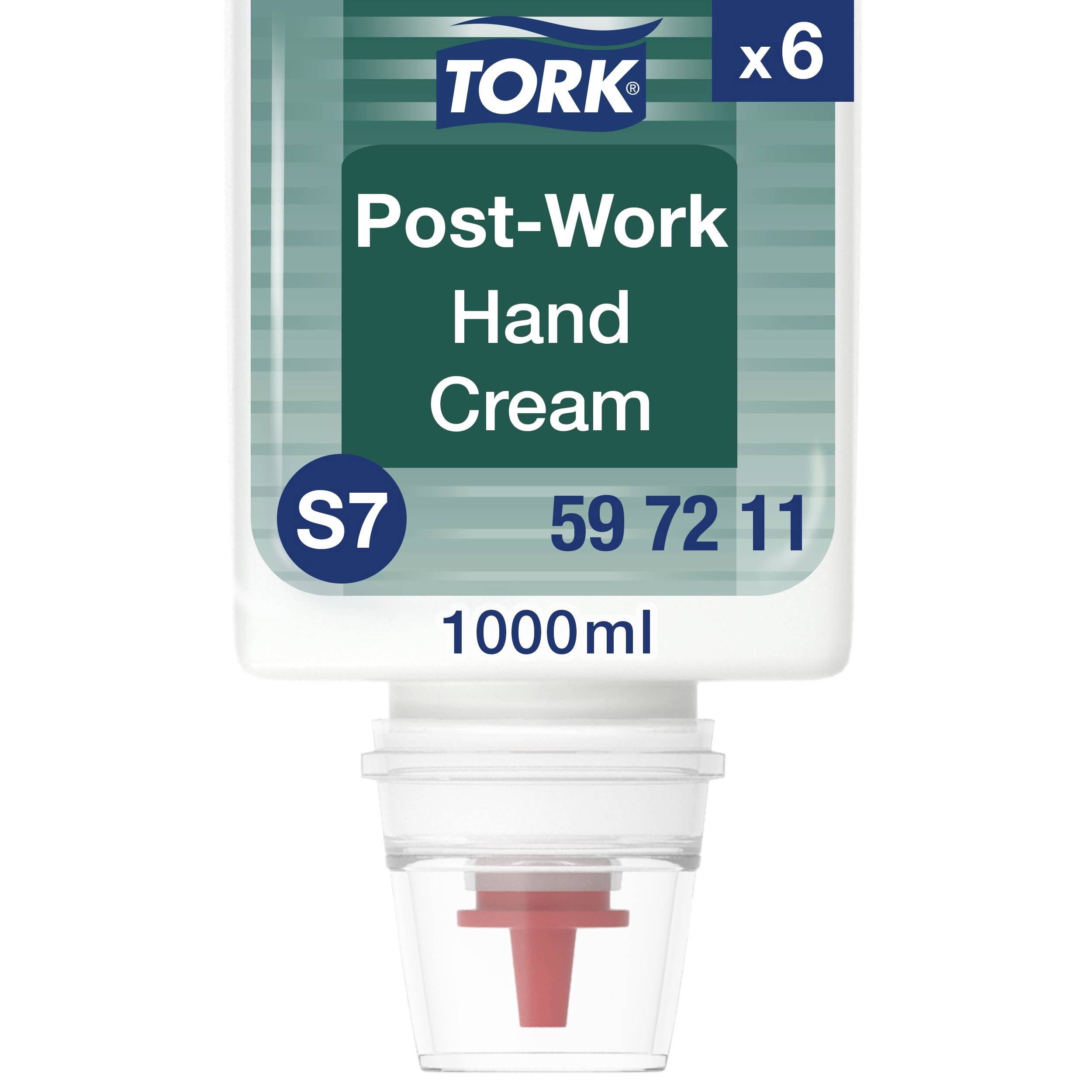 Tork Post-Work Hand Cream dispenser, S7, 1000 ml, balení 6 ks.