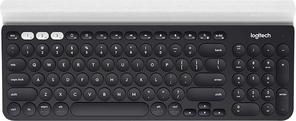 Logitech K780 Bluetooth® klávesnice anglická, QWERTY šedá, bílá