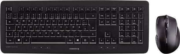 CHERRY DW 5100 bezdrátový klávesnice anglická, QWERTY černá