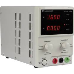 Laboratorní zdroj s nastavitelným napětím Velleman LABPS3005, 0 - 30 V/DC, 0 - 5 A, 150 W, Počet výstupů: 1 x