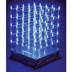 3D LED kostka Velleman K8018B, 9 V, stavebnice, modrá