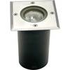 Venkovní vestavné LED svítidlo ECO Light 7005, GU10, 35 W, stříbrná