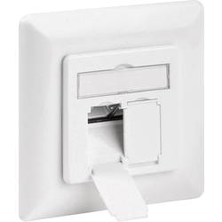 Síťová zásuvka pod omítku Goobay 68246, CAT 6, bílá