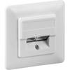 Sieťová zásuvka pod omietku Goobay 50972, CAT 5e, 2 porty, biela