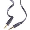 Prepojovací audio kábel SpeaKa, plochý, čierna, 2 m