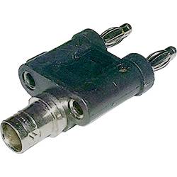 Adaptér BNC zásuvka ⇔ banánek 4 mm, černá