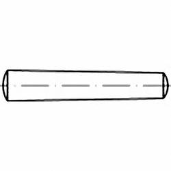 Kuželové kolíky Toolcraft, DIN 1 B ocelové, 2 x 10 mm, 100 ks
