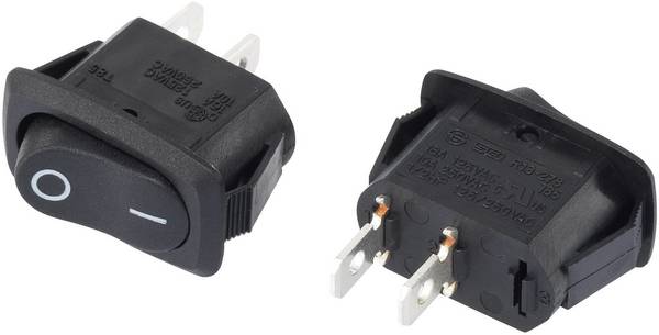 TRU COMPONENTS 1588083 kolébkový spínač TC-R13-278A-02 250 V/AC 10 A 2x vyp/zap s aretací 1 ks