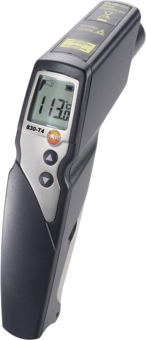 testo 830-T4 infračervený teploměr, optika 30:1, -30 - +400 °C, Kalibrováno dle (DAkkS)