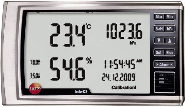 testo 622 vlhkoměr vzduchu (hygrometr), 0 % rF-100 % rF, detektor bodu tání/plísně