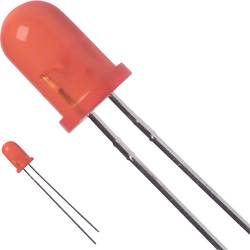 LED s vývody LUMEX SSL-LX5093AD, typ čočky kulatý, 5 mm, 60 °, 30 mA, 30 mcd, 2 V, jantarová