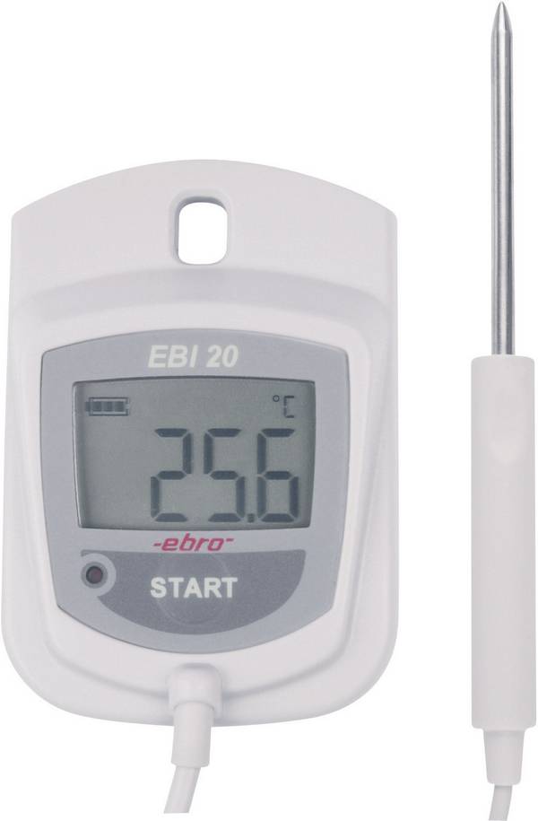 ebro EBI 20-TE1-Set teplotní datalogger Kalibrováno dle (DAkkS), veličiny: teplota -30 do 70 °C