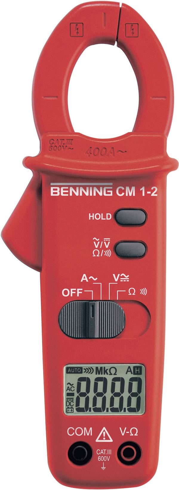 Benning CM 1-2 digitální proudové kleště, multimetr, CAT III 600 V, Displej (counts): 2000
