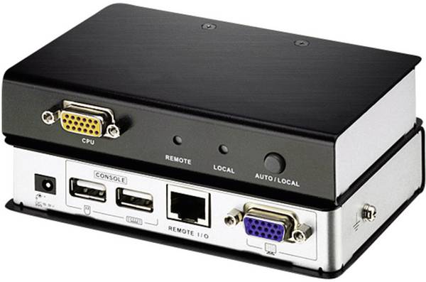 ATEN KVM adaptér [1x VGA zásuvka - 1x VGA zásuvka, RJ45 zásuvka, USB 2.0 zásuvka A, USB 2.0 zásuvka A]  černá