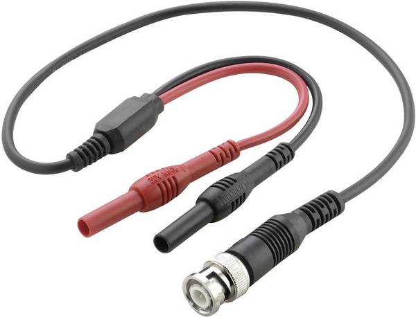 VOLTCRAFT  BNC měřicí kabel  0.50 m černá, červená