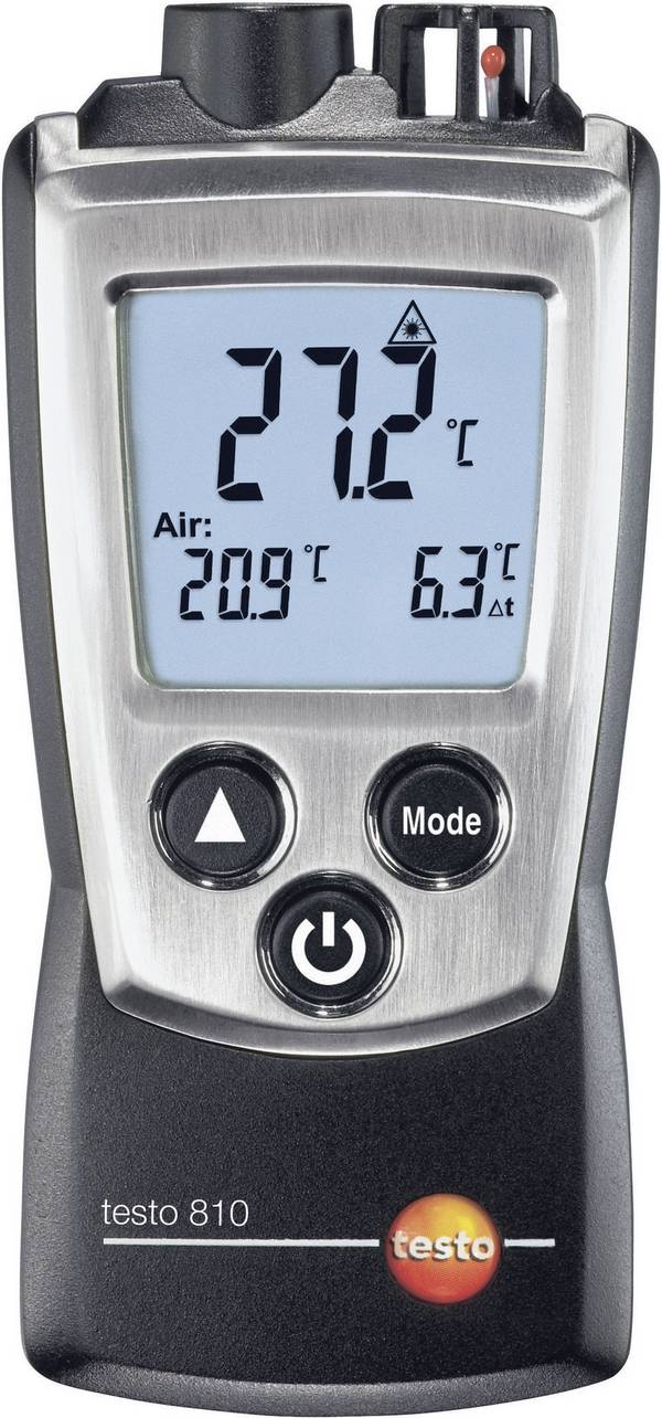 testo 810 infračervený teploměr, optika 6:1, -30 - +300 °C, kontaktní měření