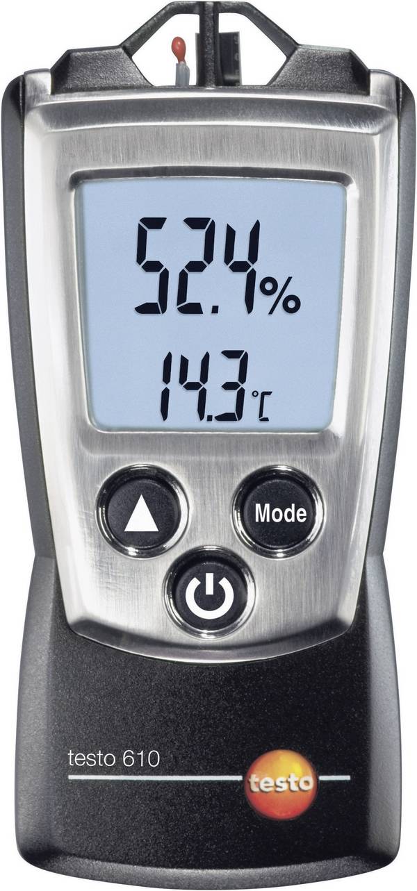 testo 610 vlhkoměr vzduchu (hygrometr), Kalibrováno dle (ISO), 0 % rF-100 % rF, detektor bodu tání/plísně