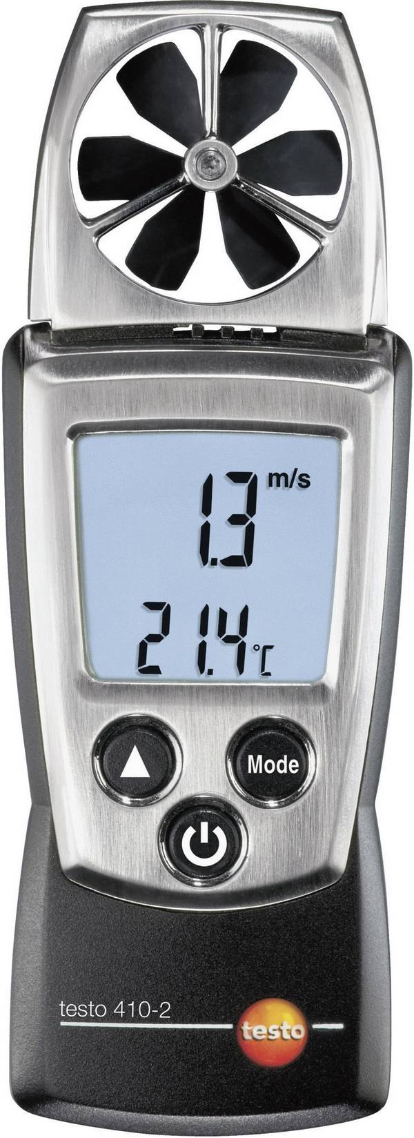 anemometr testo 410-2 0.4 do 20 m/s  Kalibrováno dle (ISO)