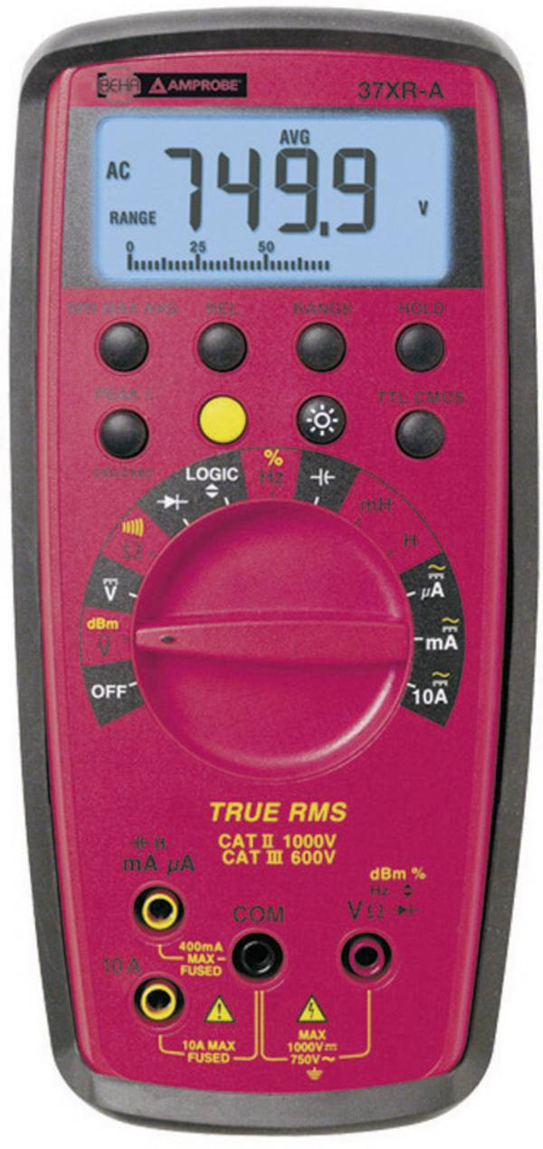 Beha Amprobe 37XR-A-D digitální multimetr, CAT II 1000 V, CAT III 600 V, Displej (counts): 9999