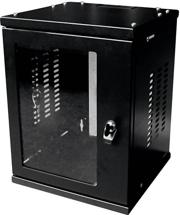 LogiLink W09Z33B 10" nástěnná rozváděcí skříň  (š x h) 312 mm x 300 mm 8 U černá