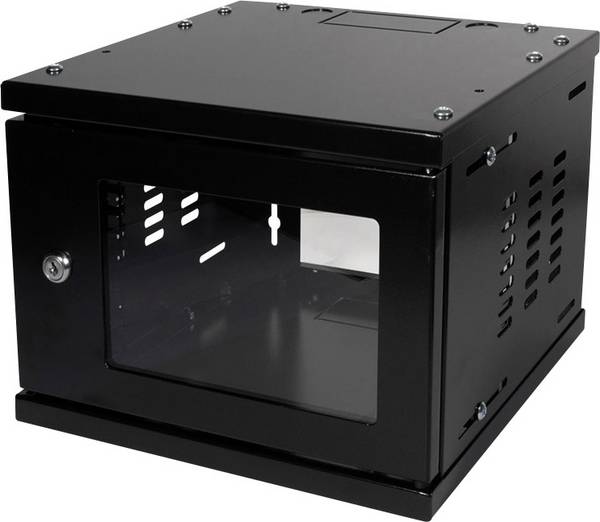 LogiLink W06Z33B 10" nástěnná rozváděcí skříň  (š x h) 312 mm x 300 mm 4 U černá