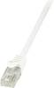 LogiLink CP2011U RJ45 síťové kabely, propojovací kabely CAT 6 U/UTP 0.25 m bílá s ochranou 1 ks