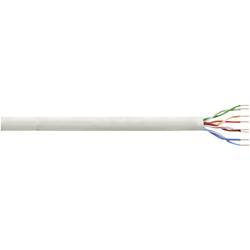 Sieťový kábel ethernetový CAT 6 LogiLink U/UTP, 4 x 2 x 0.205 mm², sivá, 100 m