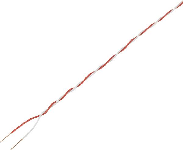 TRU COMPONENTS 1567408 spojovací drát  2 x 0.28 mm² červená, bílá 20 m