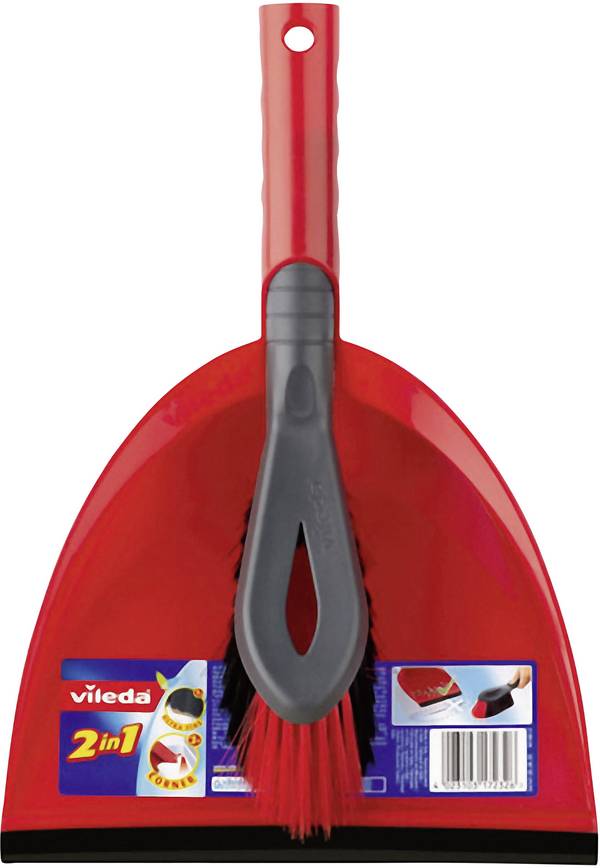 Vileda 141743 Superfeger 2 in 1 Sada smetáčku a lopatky červená 1 ks