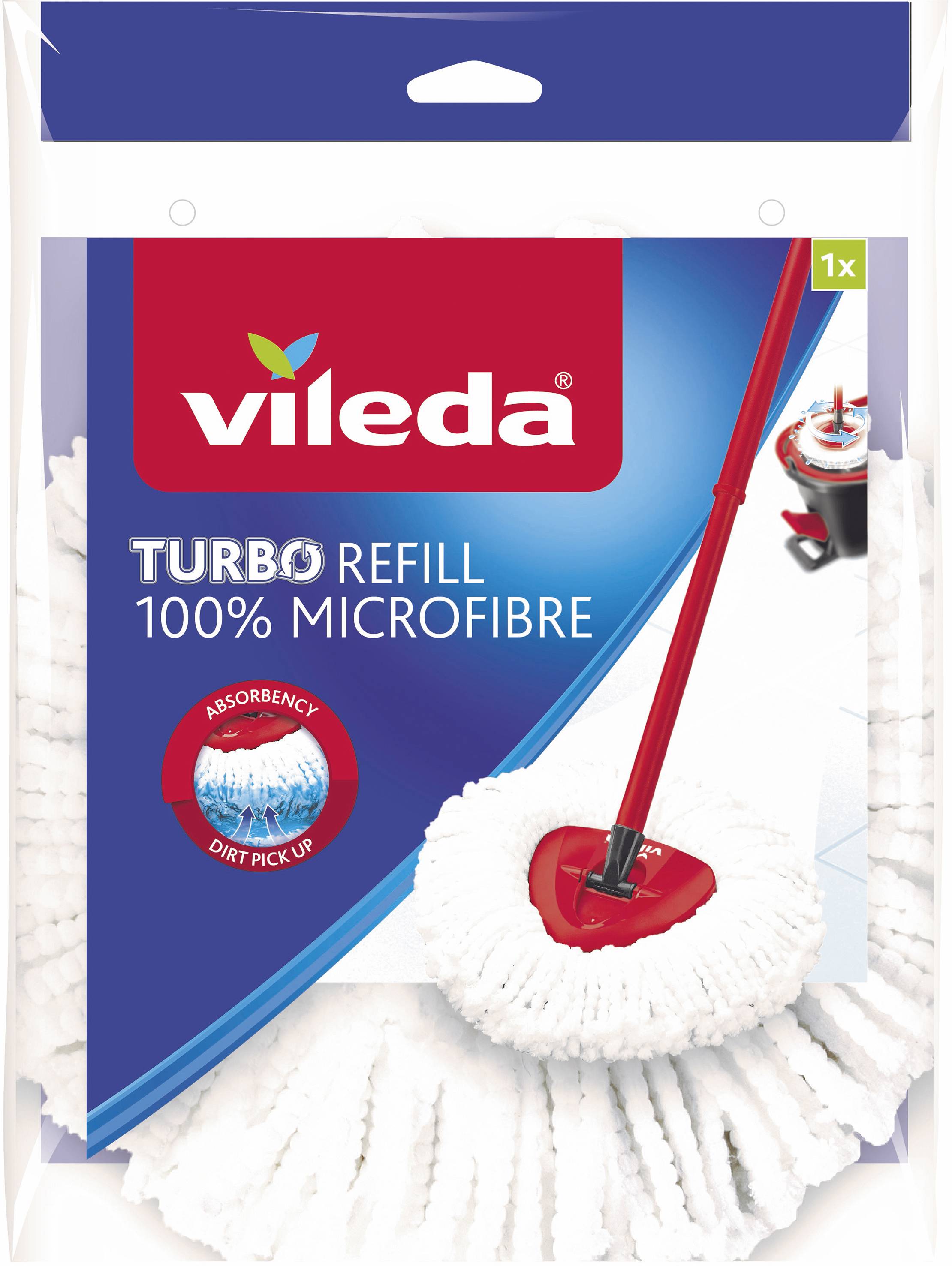 Vileda 134302 Easy Wring & Clean Wischmop Náhradní nástavec 1 ks-0