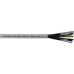 Řídicí kabel LappKabel ÖLFLEX® CLASSIC 110, 1119852, 2 x 1 mm², vnější Ø 5.70 mm, šedá, 100 m