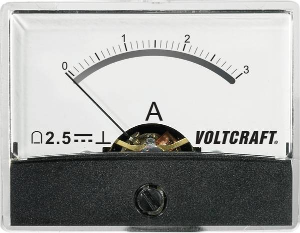 Analogové panelové měřidlo VOLTCRAFT AM-60X46/3A/DC 3 A