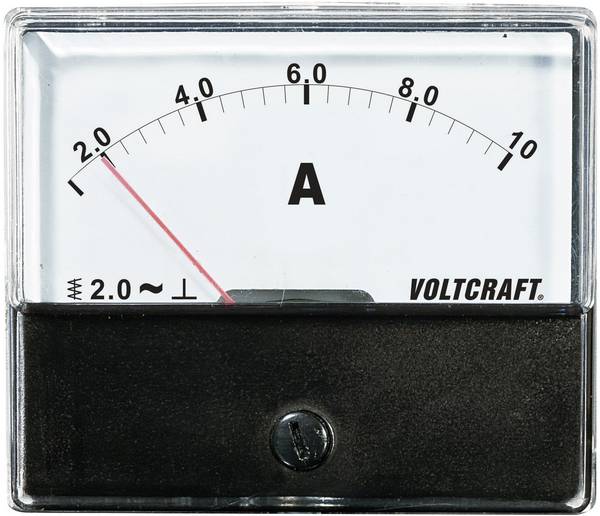 Analogové panelové měřidlo VOLTCRAFT AM-70X60/10A 10 A