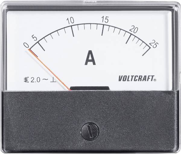 Analogové panelové měřidlo VOLTCRAFT AM-70X60/25 A 25 A